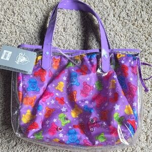 Colorful Bear Print Tote Bag